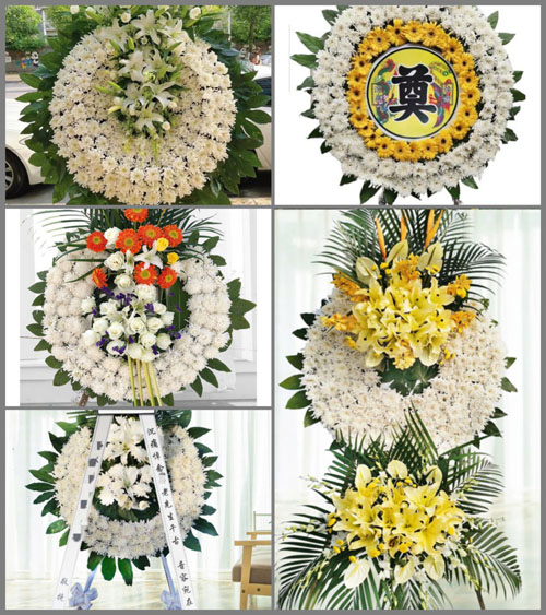山东济宁任城区长沟镇康庙村花圈速递